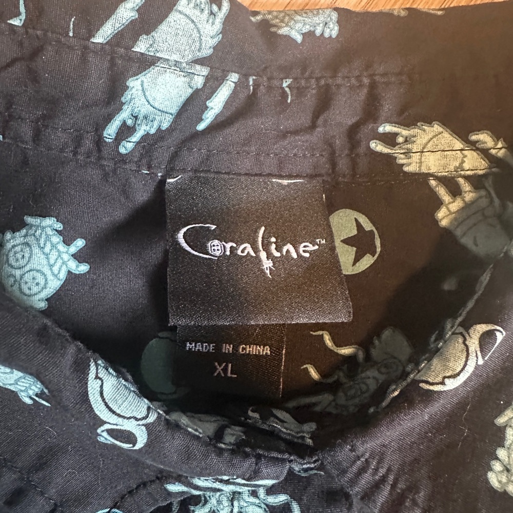 The Nightmare Before Christmas Button Shirt NBC Spooky Halloween Top - Picture 4 of 4